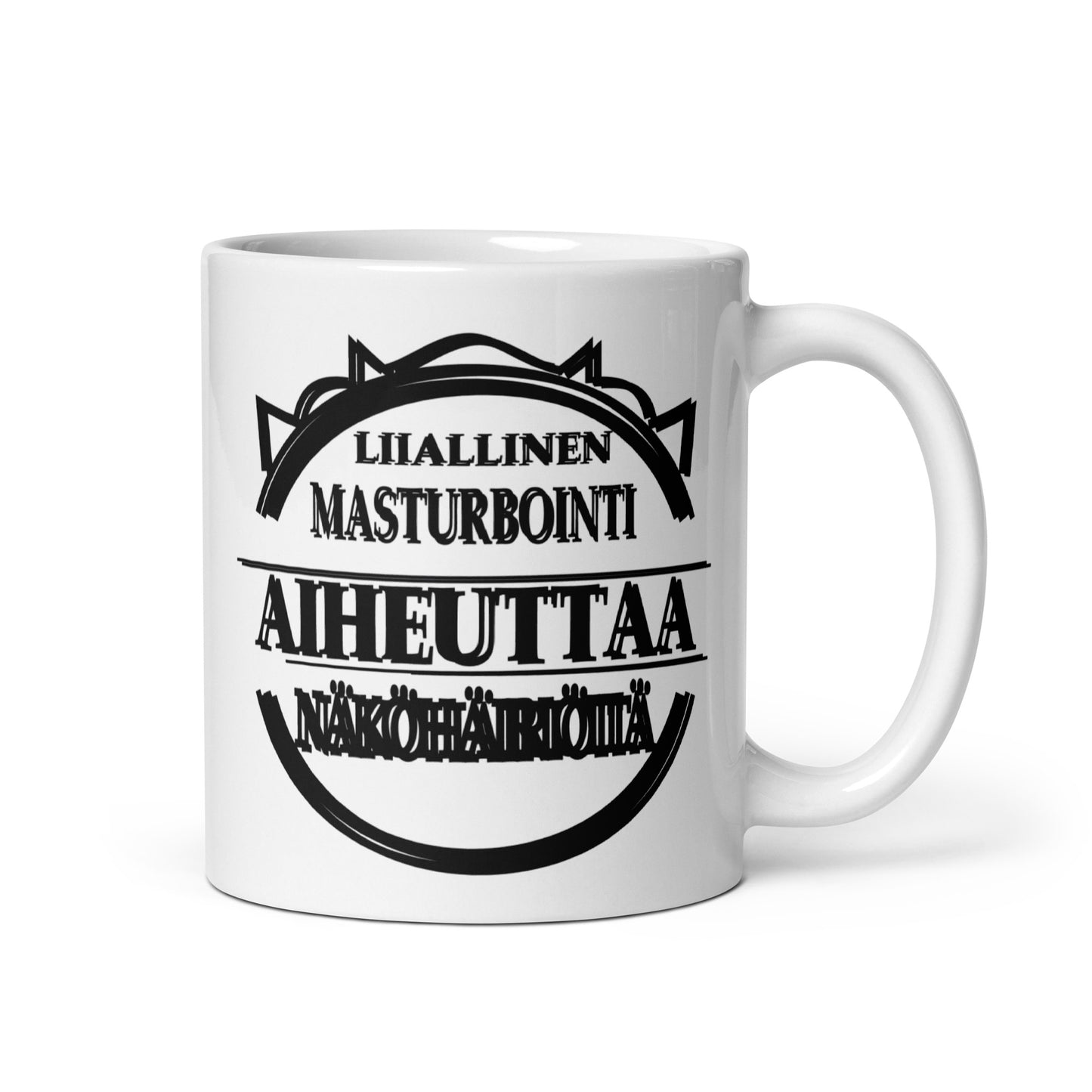 White glossy mug liiallinen masturbointi aiheuttaa näköhäiriöitä