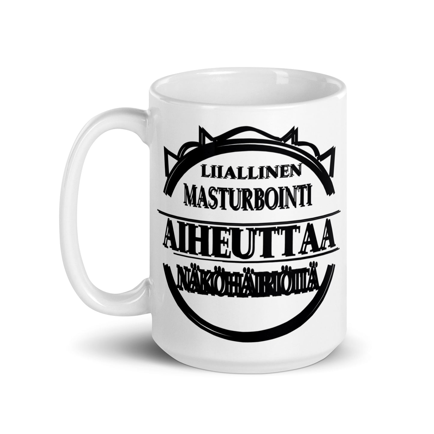 White glossy mug liiallinen masturbointi aiheuttaa näköhäiriöitä