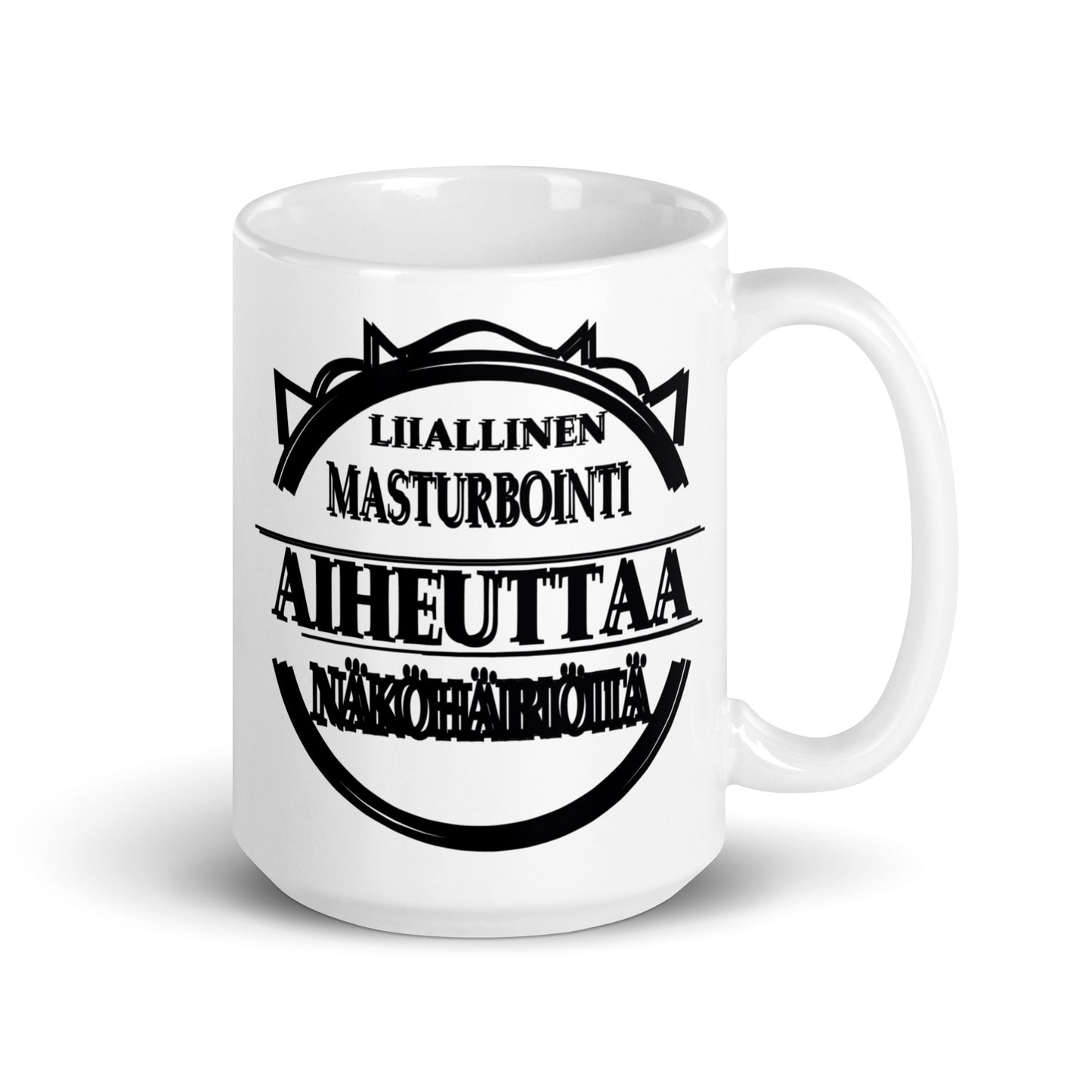 White glossy mug liiallinen masturbointi aiheuttaa näköhäiriöitä