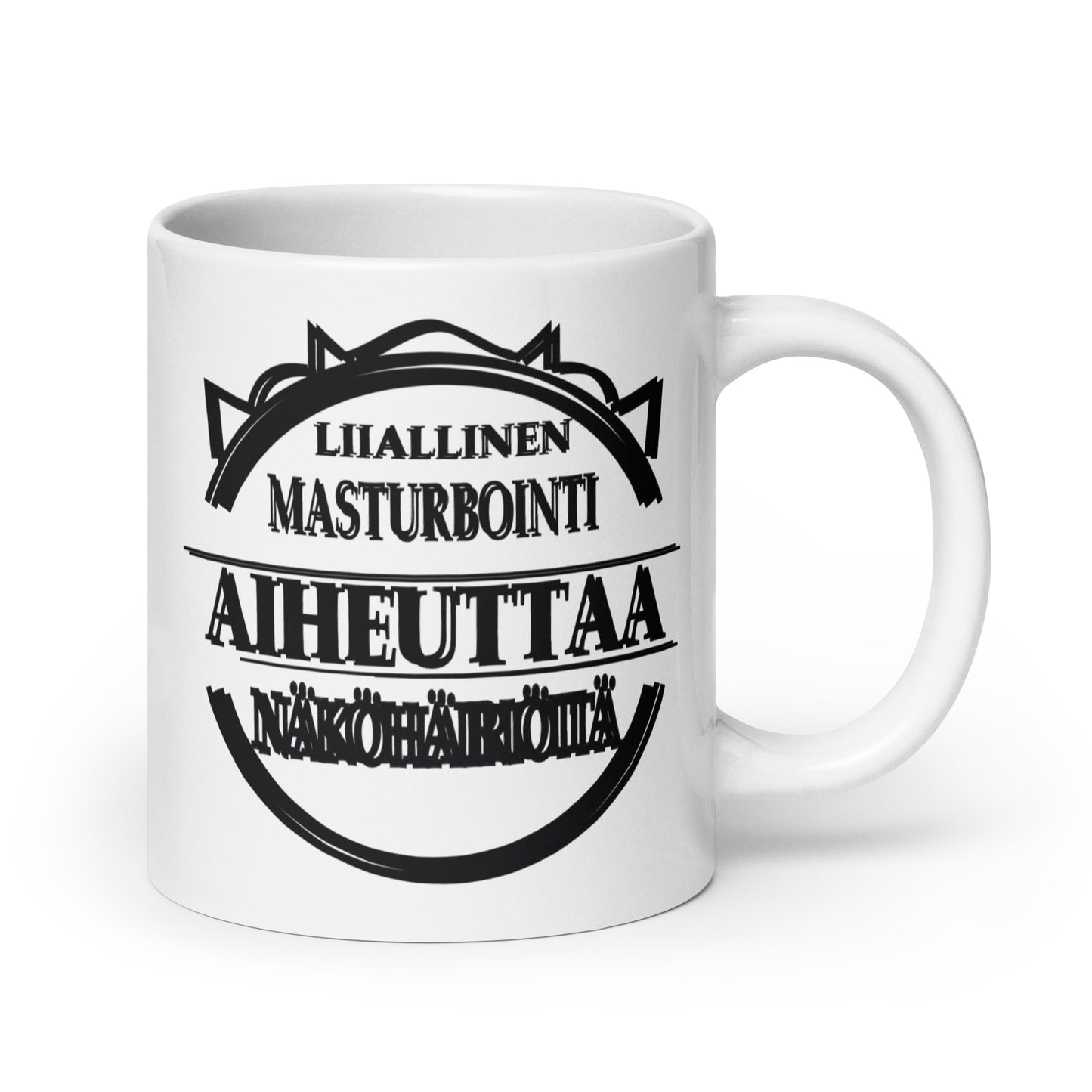 White glossy mug liiallinen masturbointi aiheuttaa näköhäiriöitä